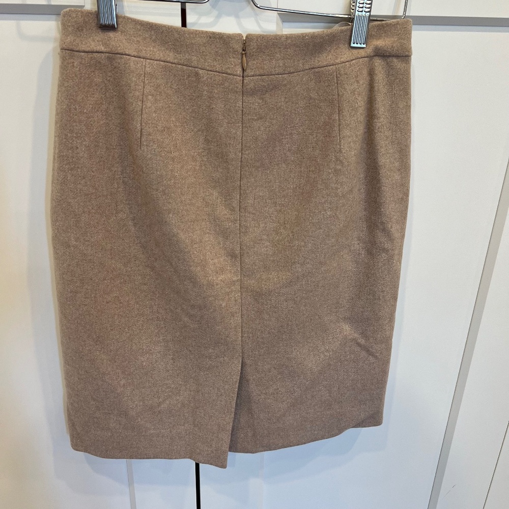 JCrew The Pencil Skirt in Tan Color